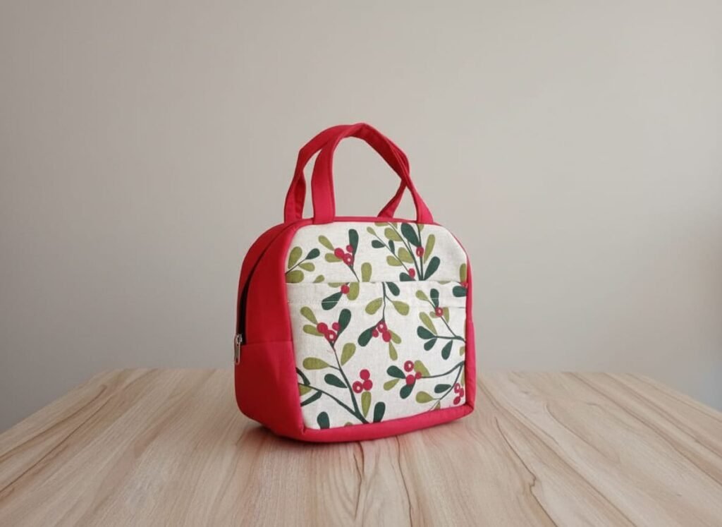 Printed Fabric Lunch Bag